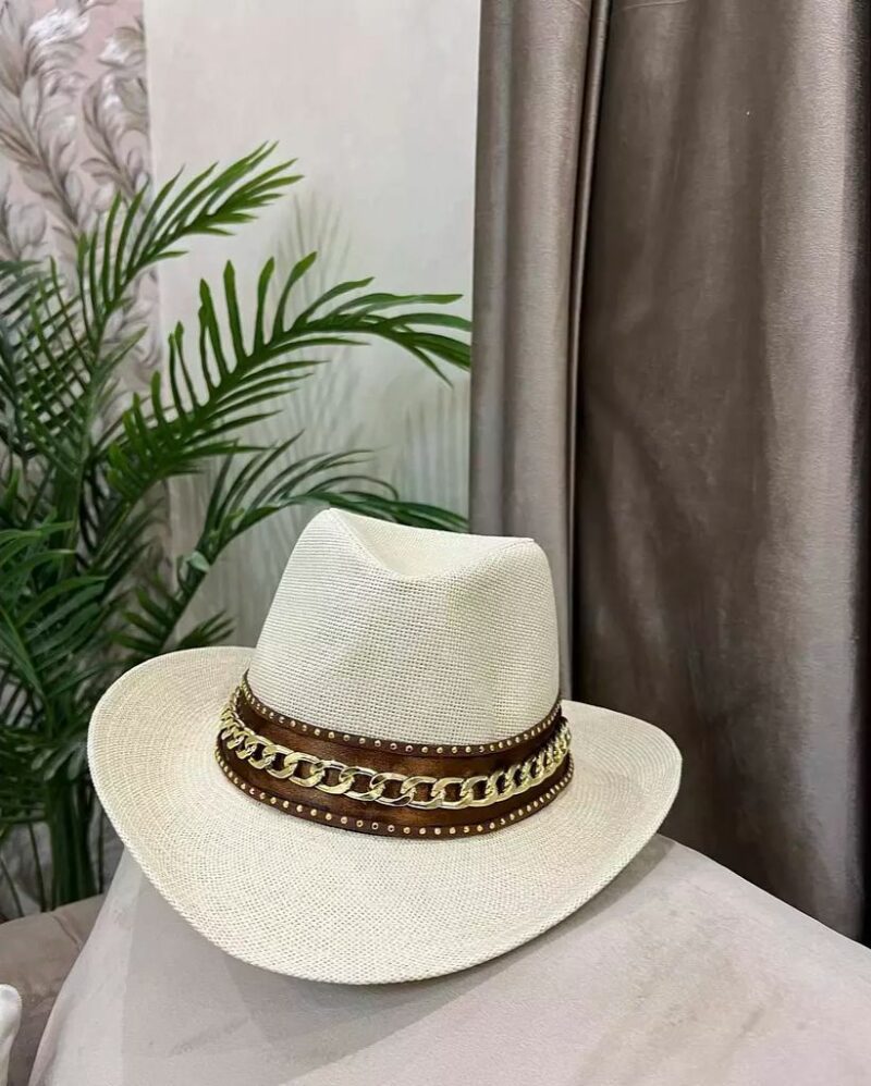 Brown Chain Hat