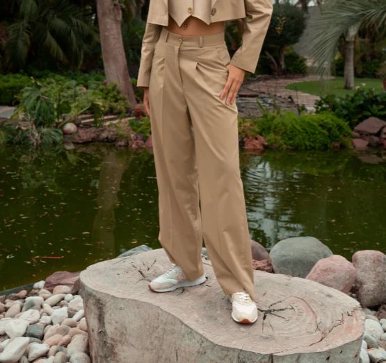 Tailored Pants - Beige