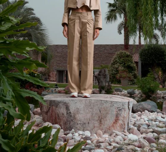 Tailored Pants - Beige