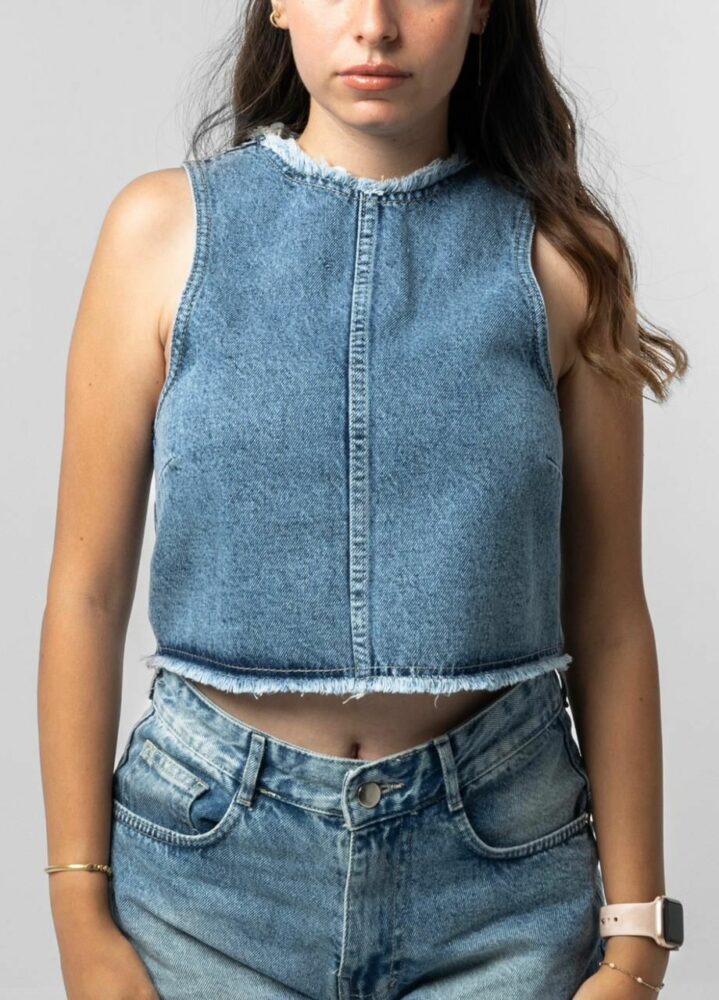 Blue Denim Vest