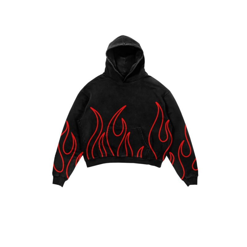 FLAME Black Hoodie