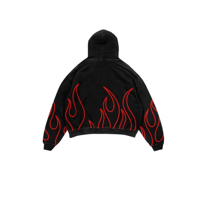 FLAME Black Hoodie