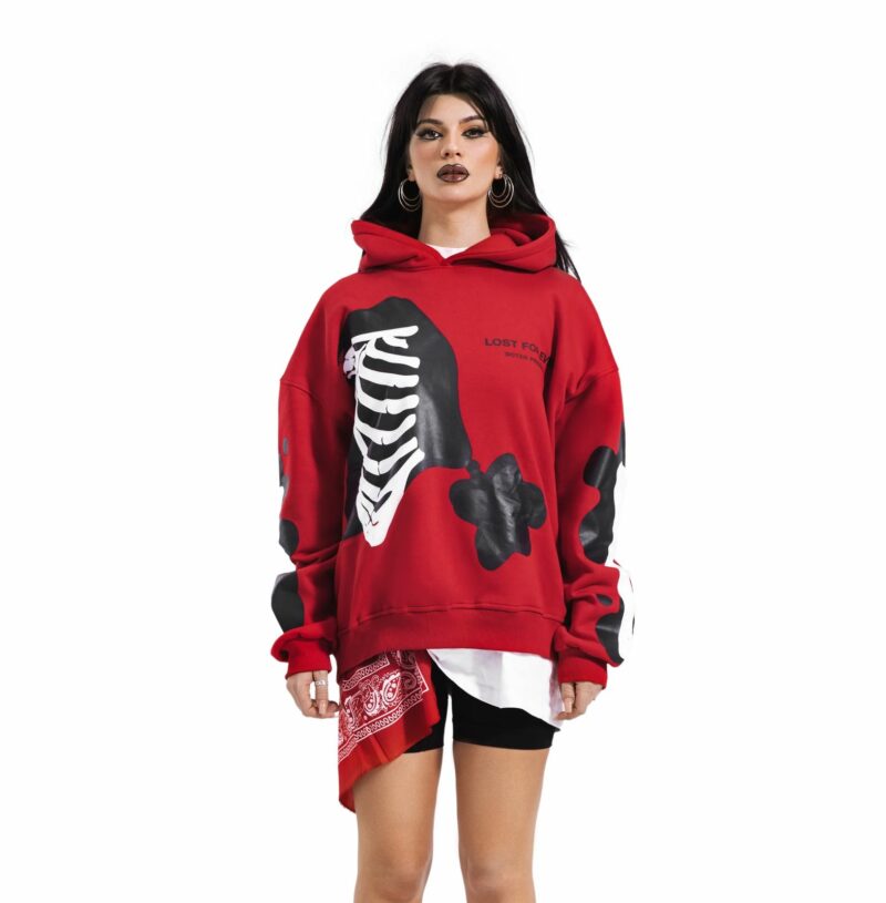 LOST FOREVER Red Hoodie