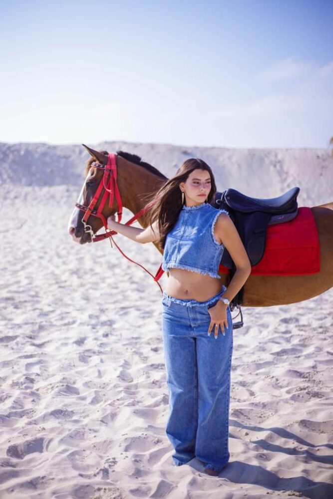 Maria Denim Top