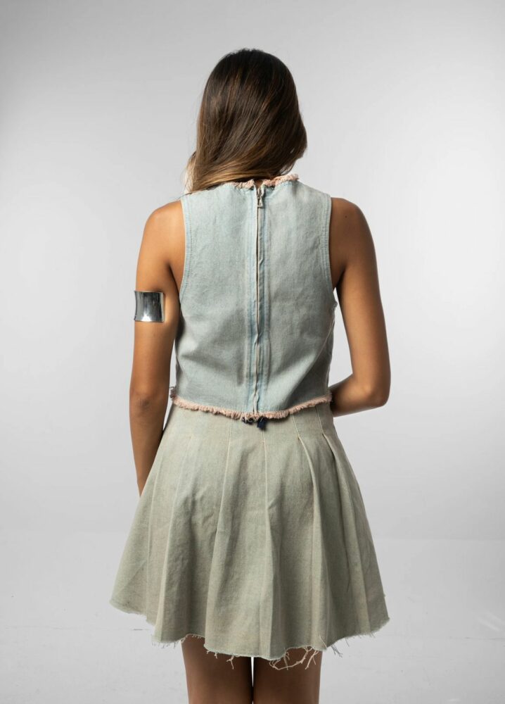 Snow Denim Vest