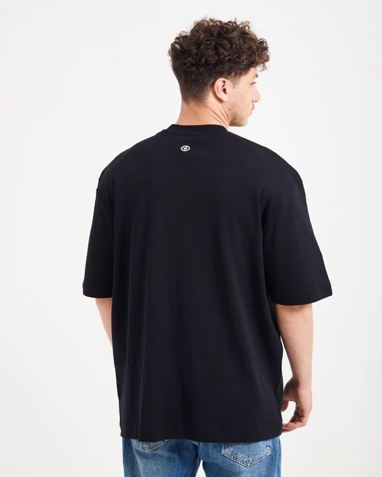 T.O.Y Boxed Logo Black Tee