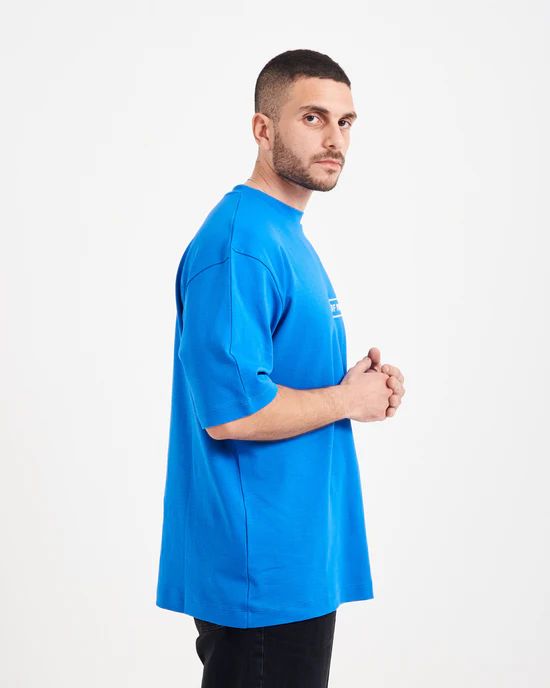 T.O.Y Boxed Logo Blue Tee