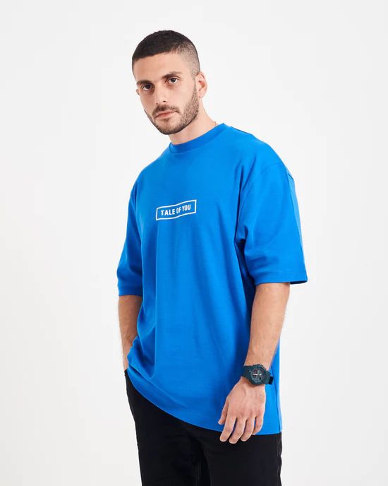 T.O.Y Boxed Logo Blue Tee