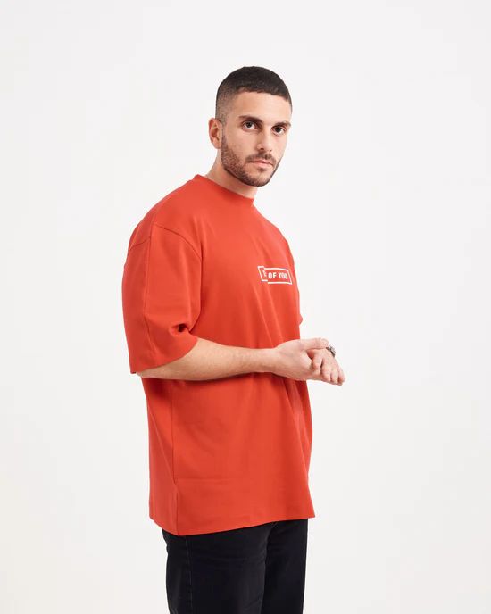 T.O.Y Boxed Logo Red Tee