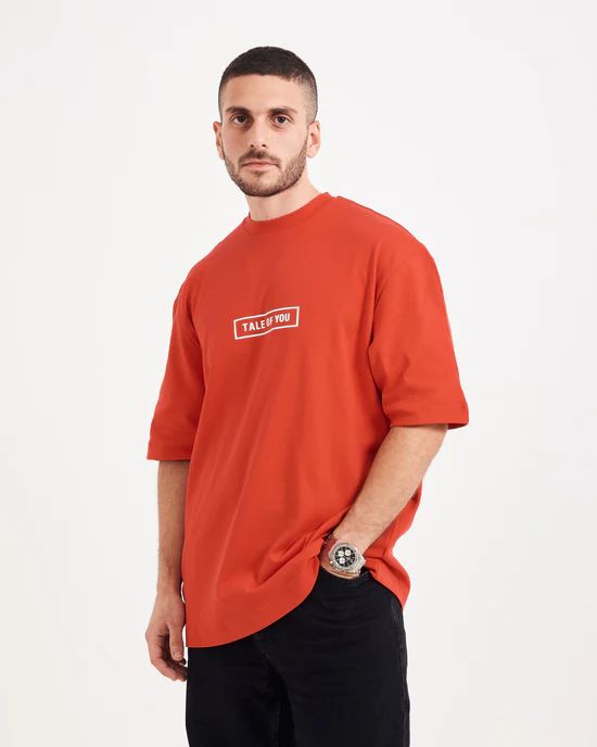 T.O.Y Boxed Logo Red Tee