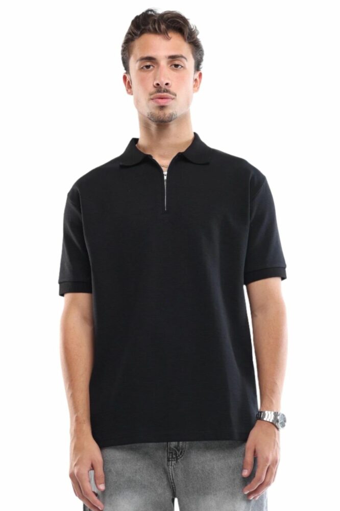 Black Quarter zip Shirt