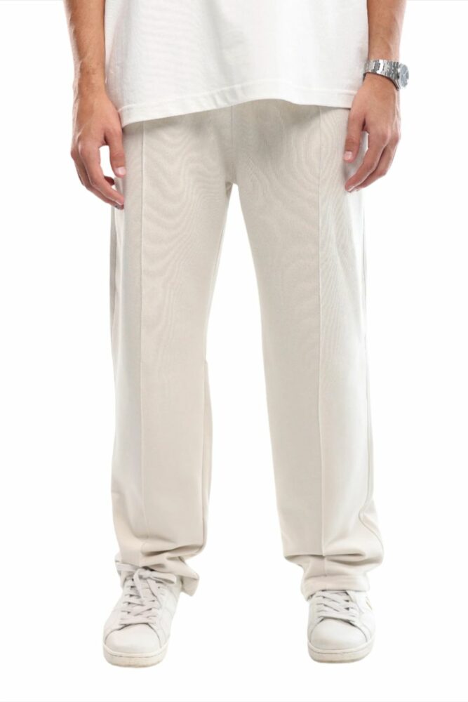 Front Seam Sweatpants - White