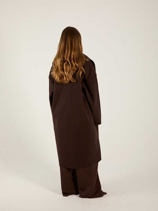 Chocolate Oversized Coat 4