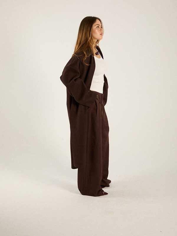 Chocolate Oversized Coat