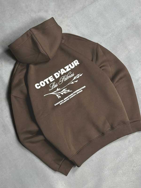 Cote D Azur Hoodie Brown 3