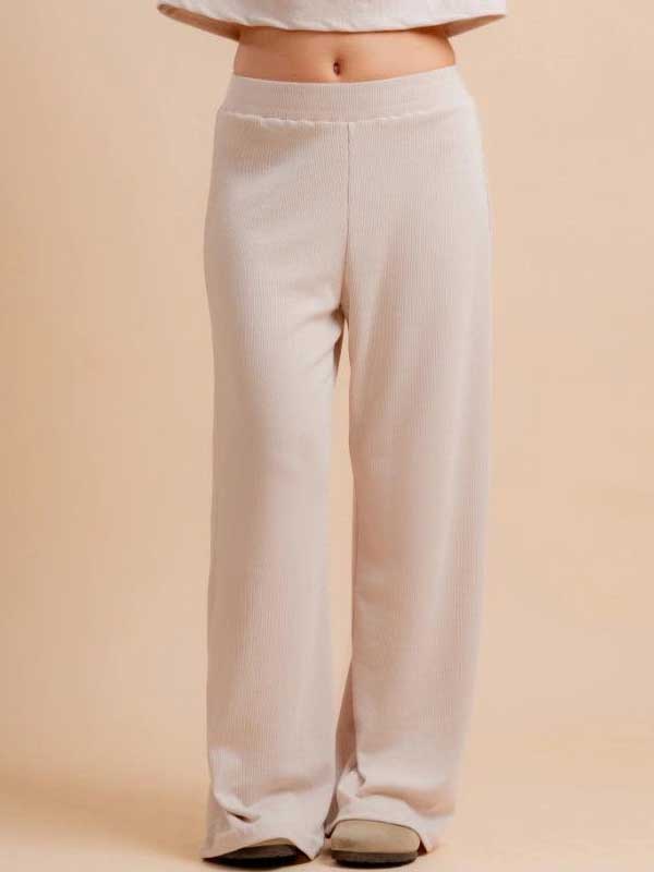 Essential Oversized Pants Cream Beige 3