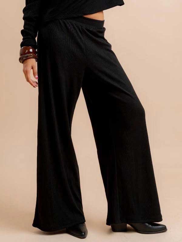 Essential Oversized Pants Midnight Black 2