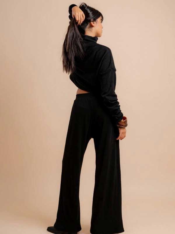 Essential Oversized Pants Midnight Black 3