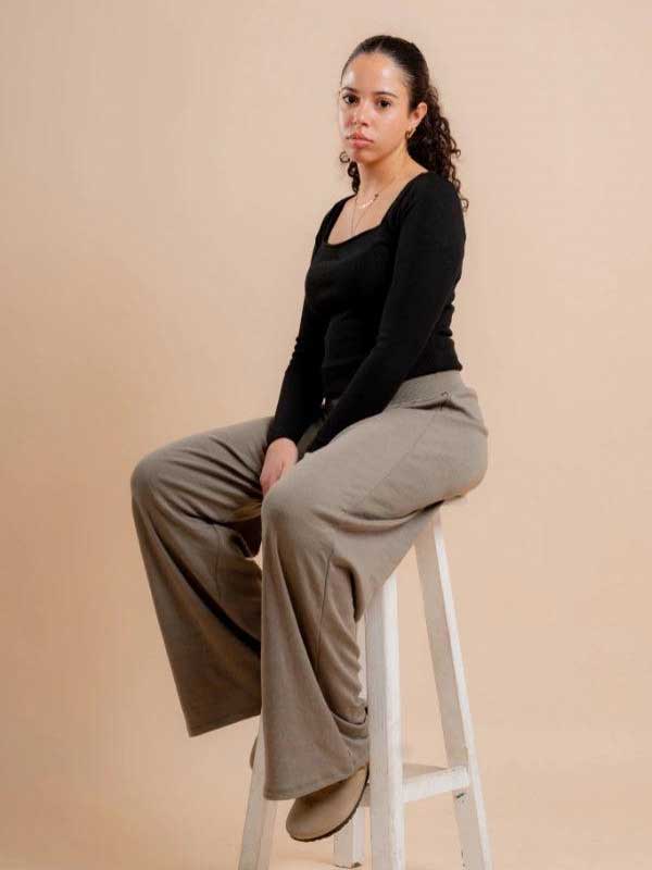 Essential Oversized Pants Willow Olive